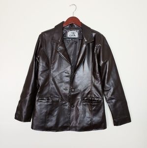 A Collezioni brown leather jacket